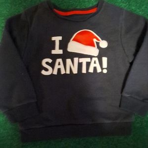 Christmas sweatshirt and pajamas